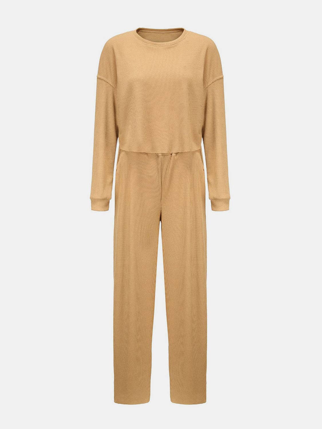 Waffle-Knit Pants