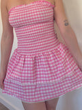Mini Checkered Dress