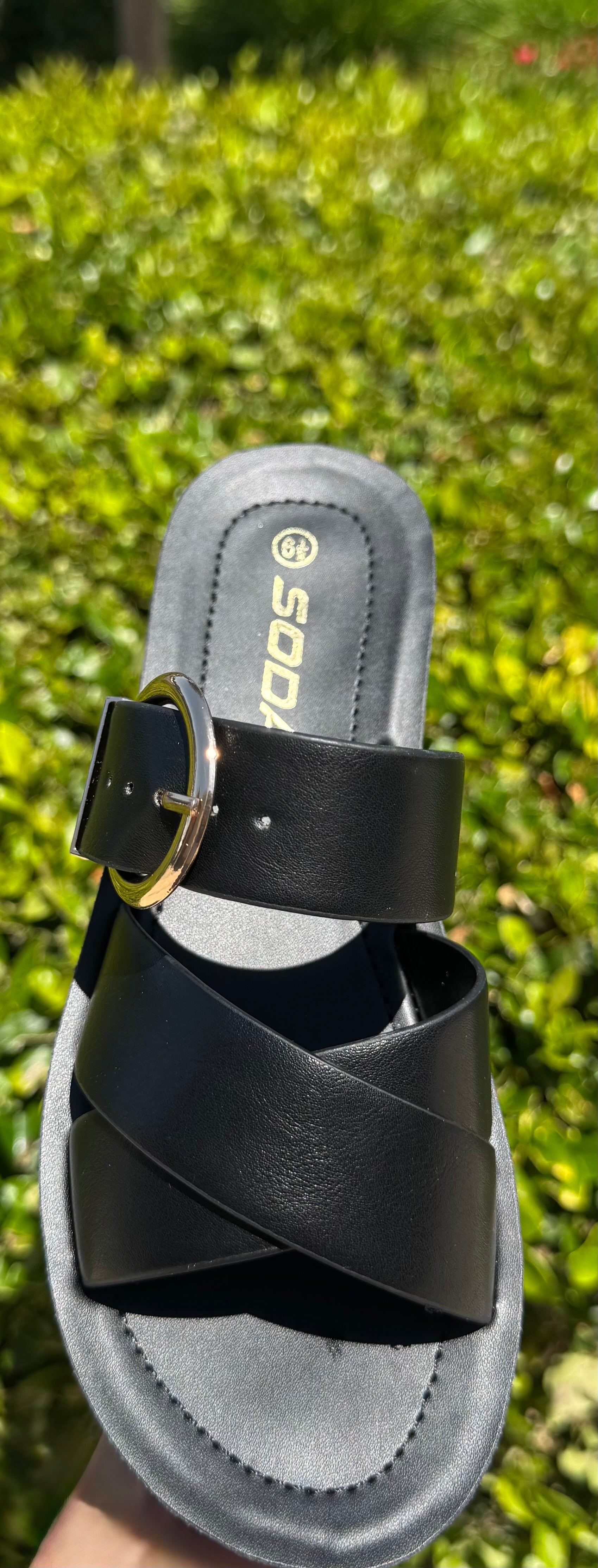 Crisscross Platformed Sandal
