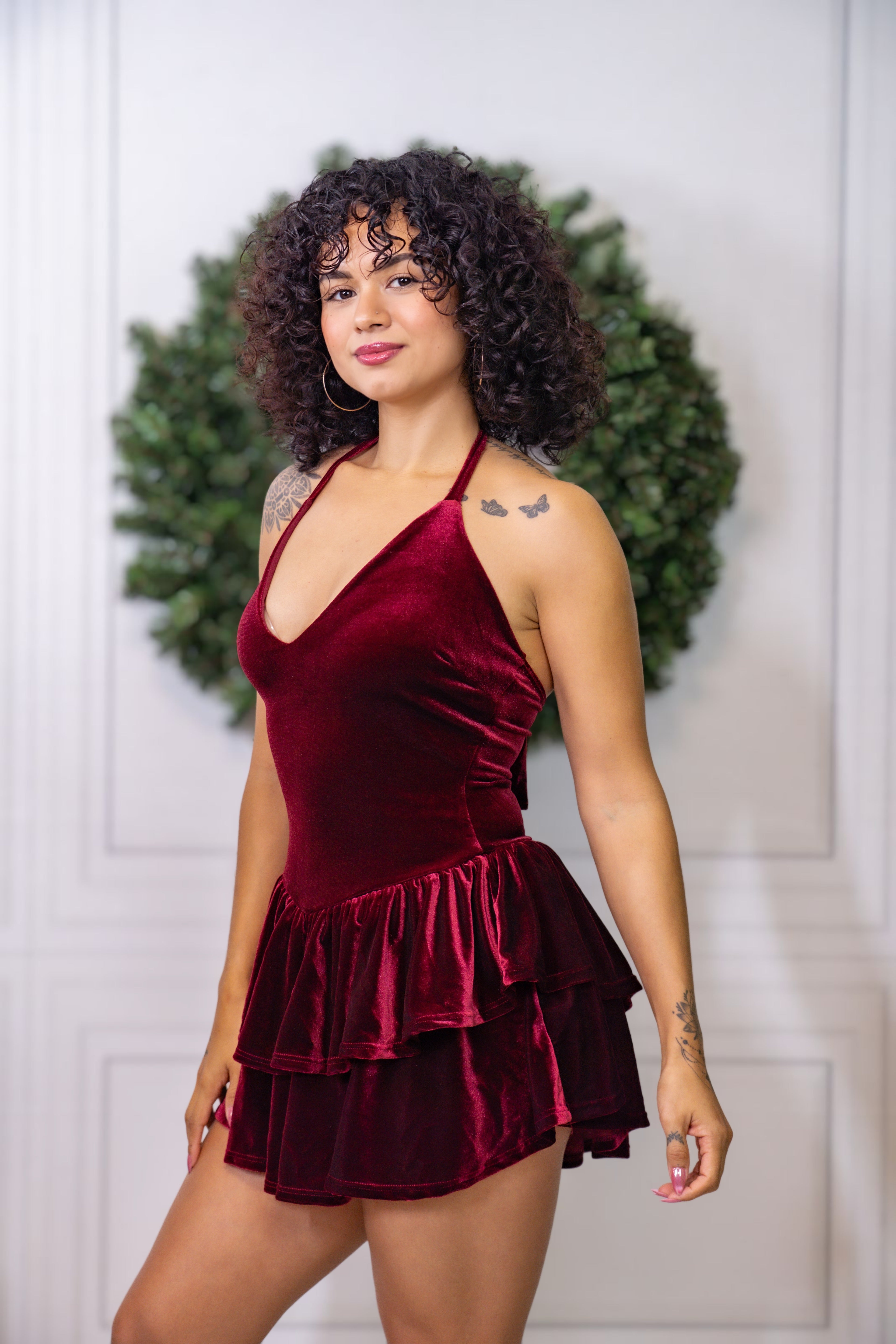 Blushmas Velvet Dress