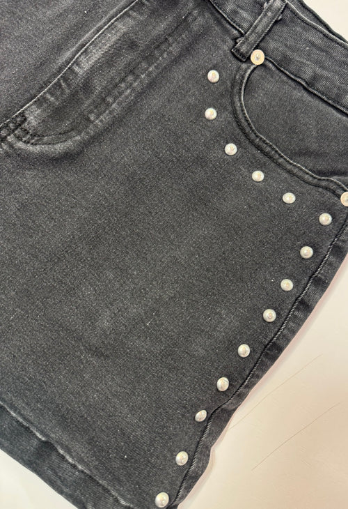 Black Stud Skirt