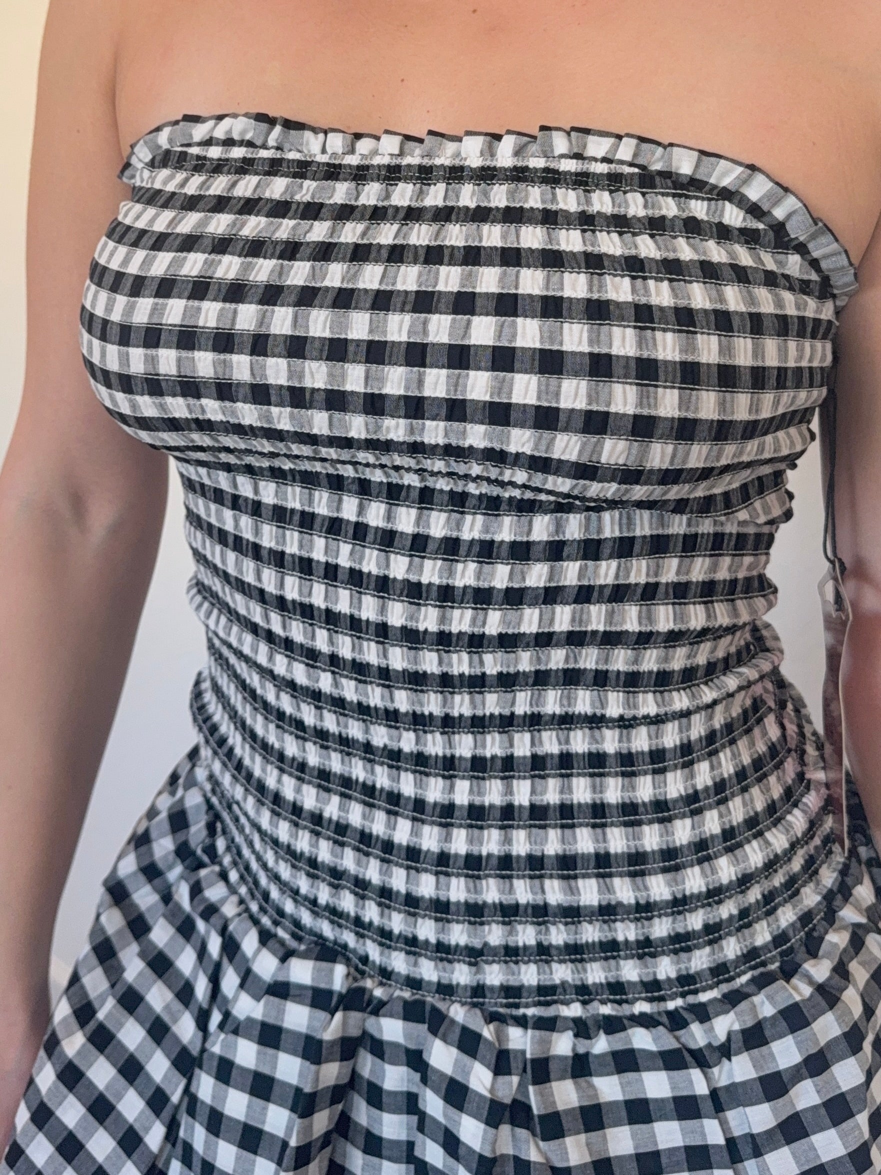 Mini Checkered Dress