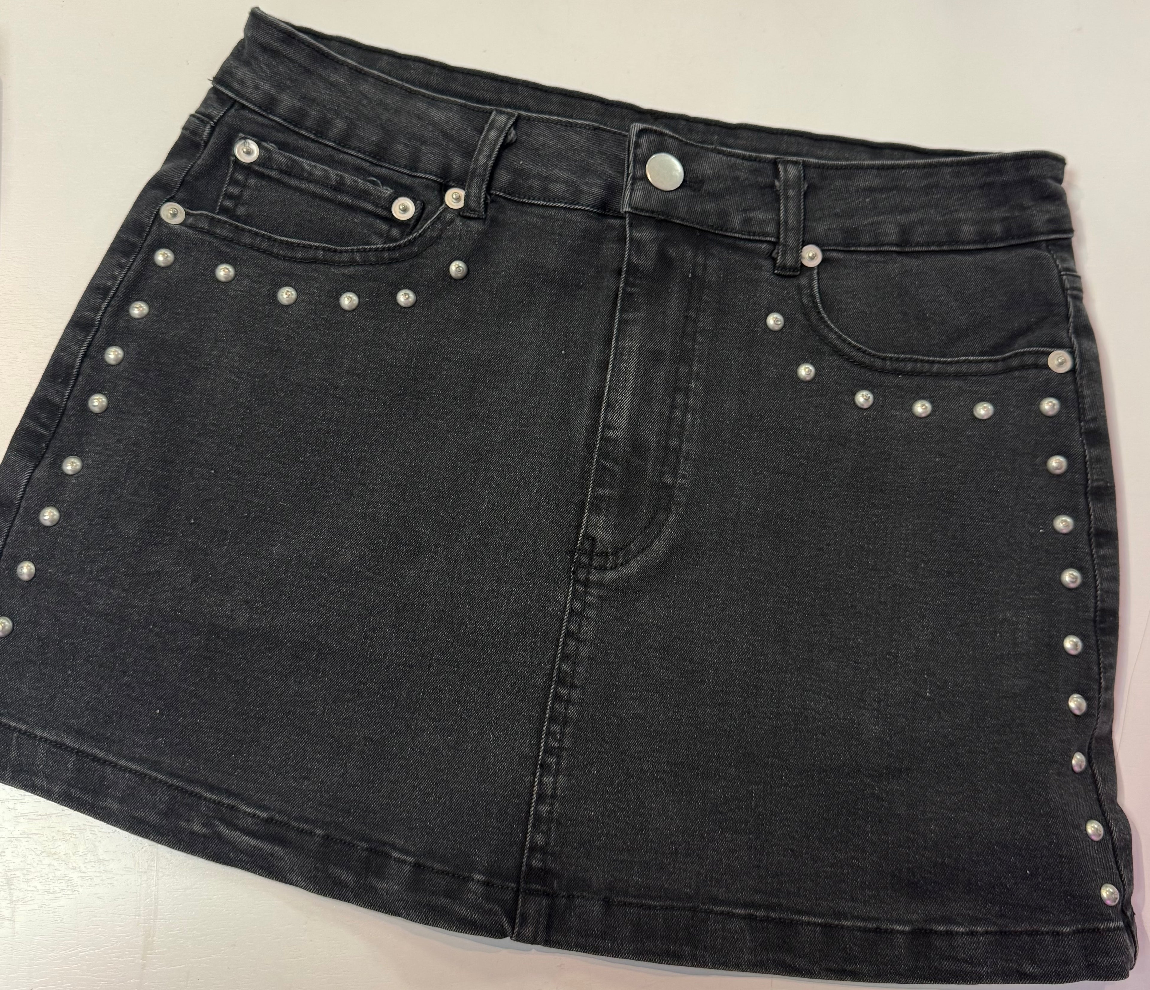 Black Stud Skirt