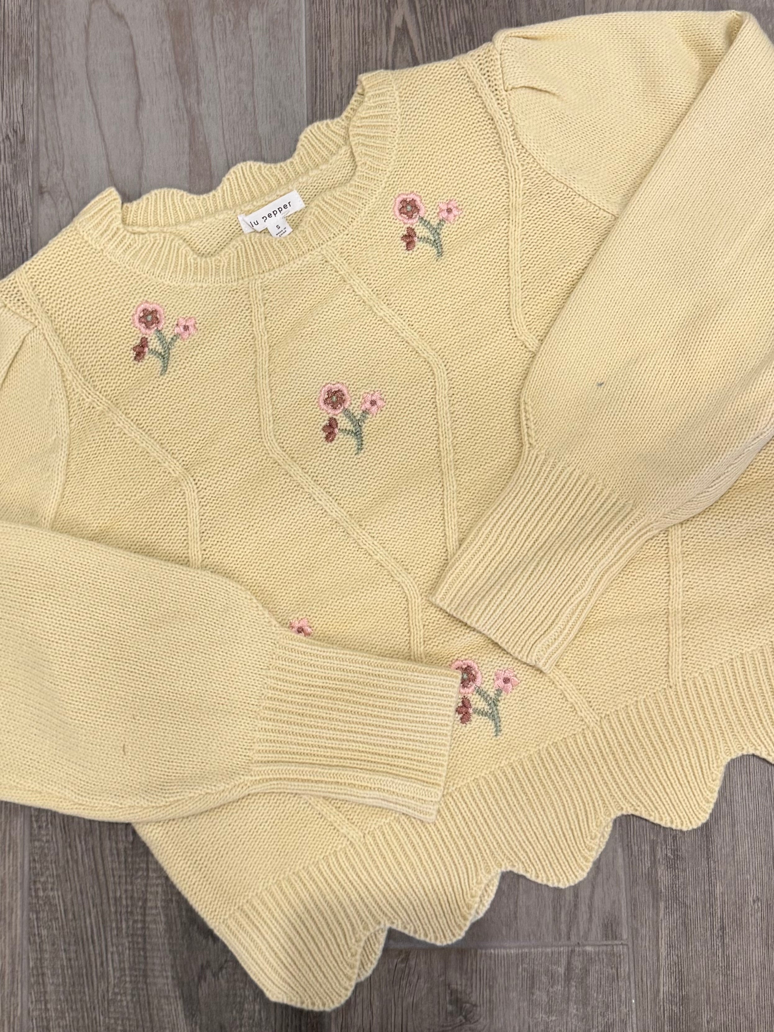 Flower Girl Knit Top