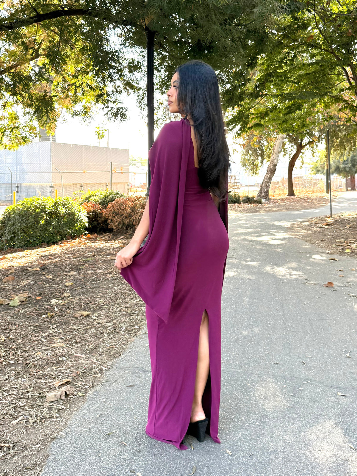 SABRINA HIGH NECK MAXI DRESS