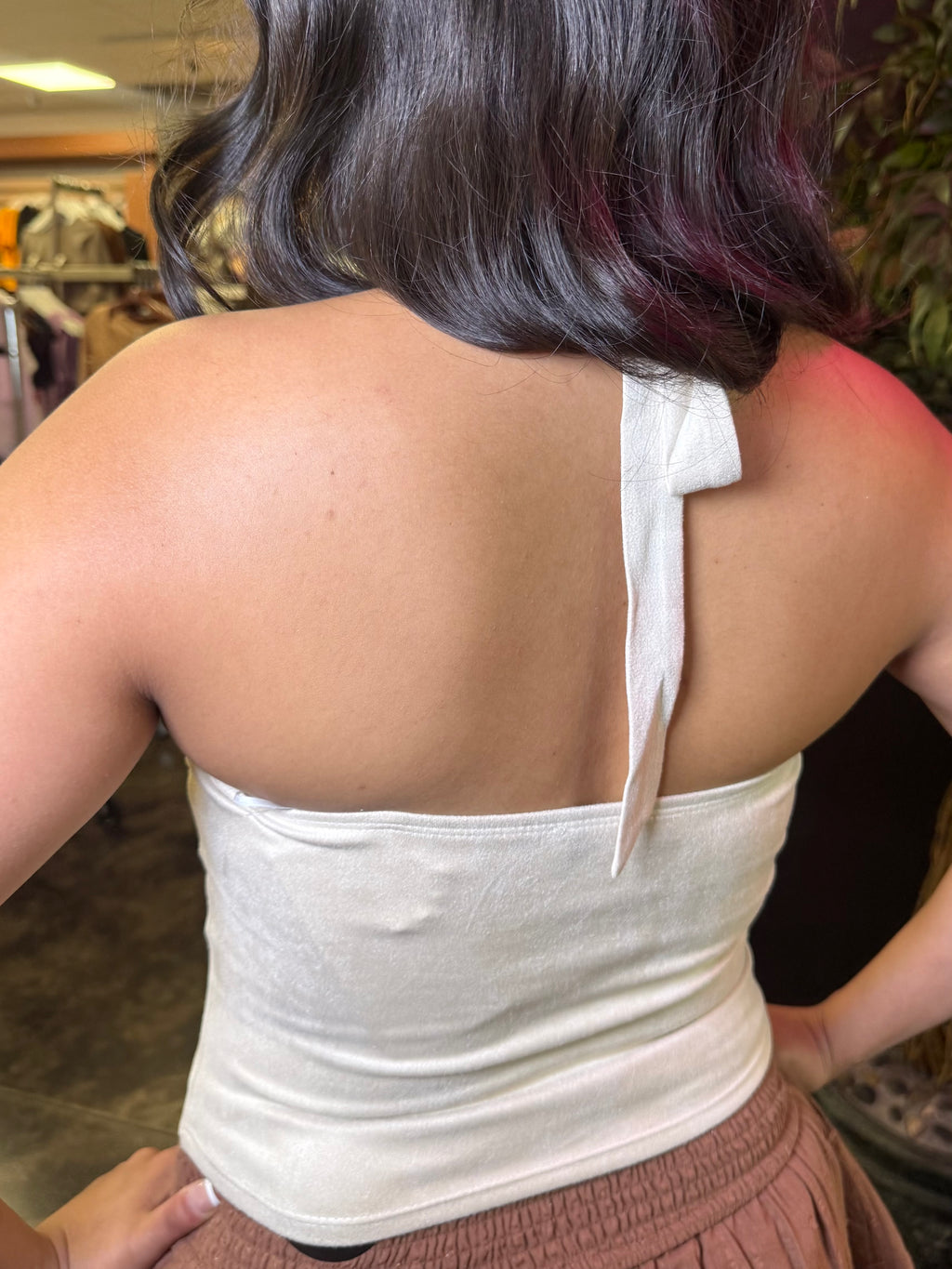 Amber Suede Top