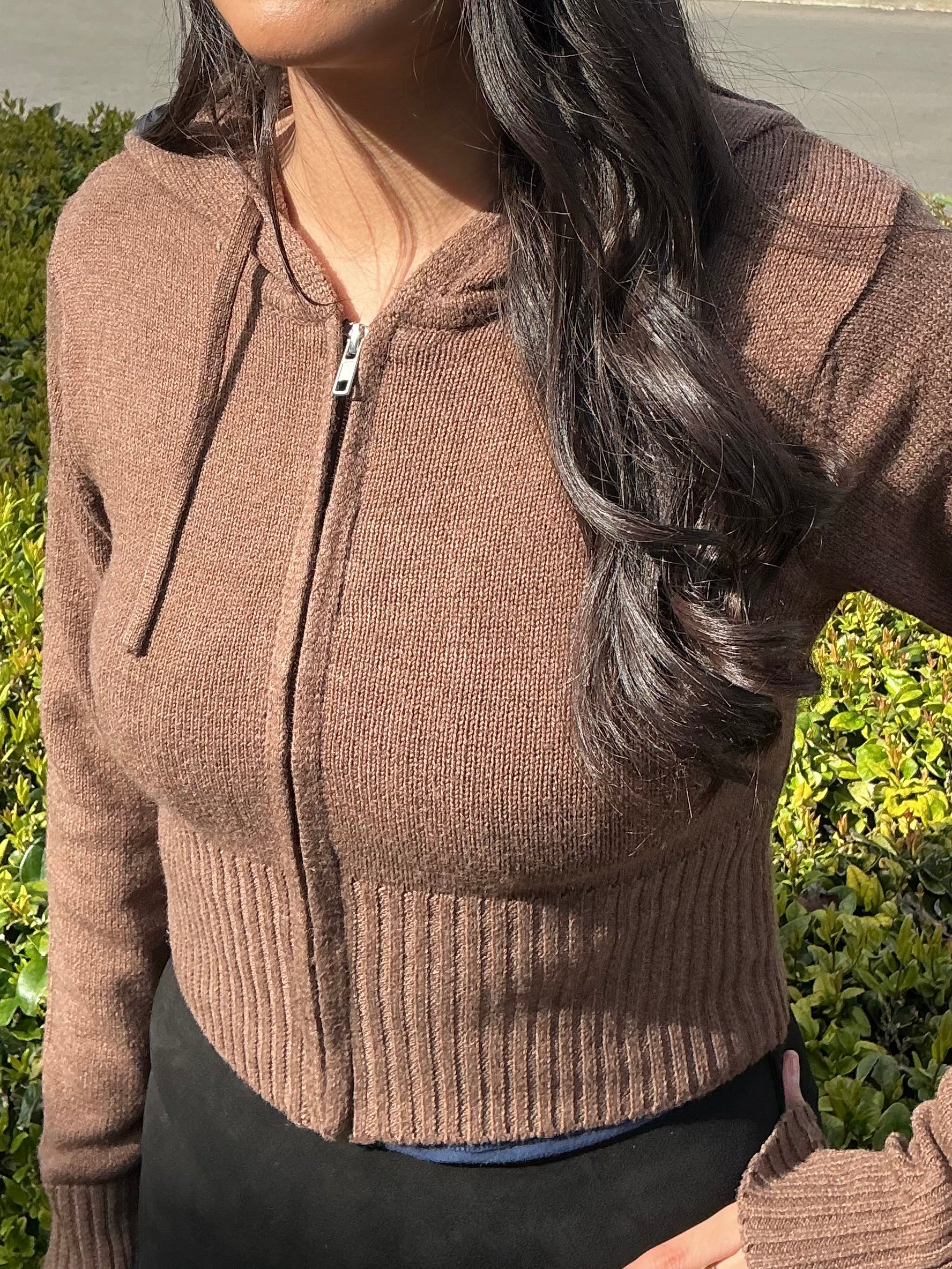 Daisy cozy zipper sweater