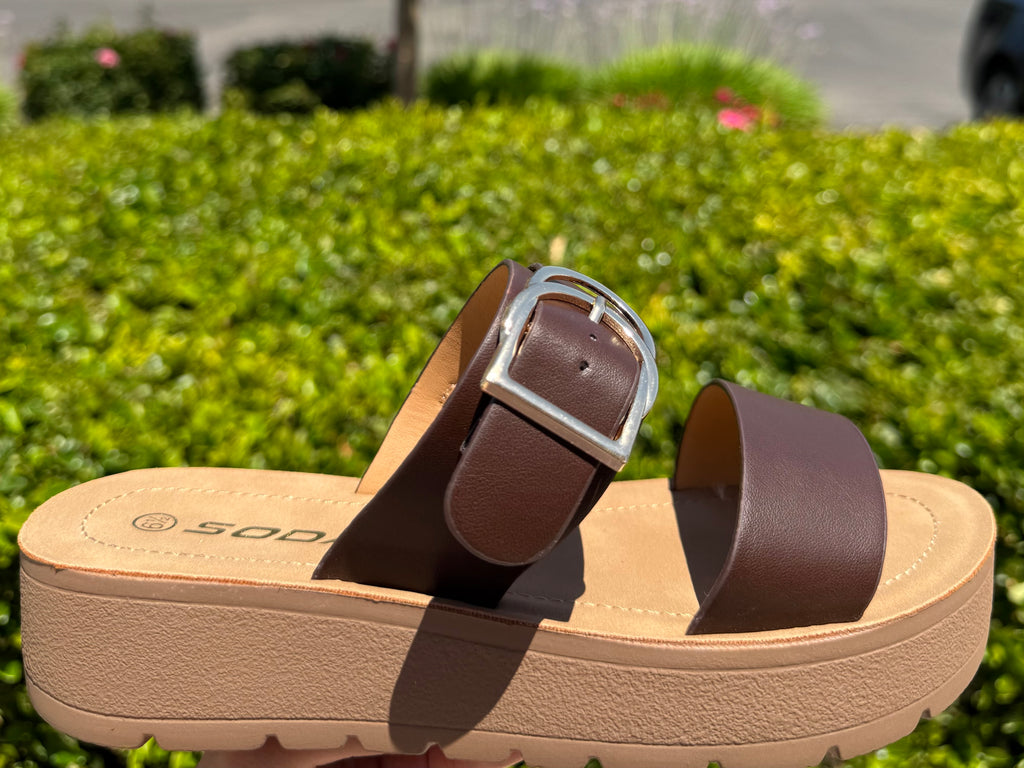 Double Strap Platform Sandal