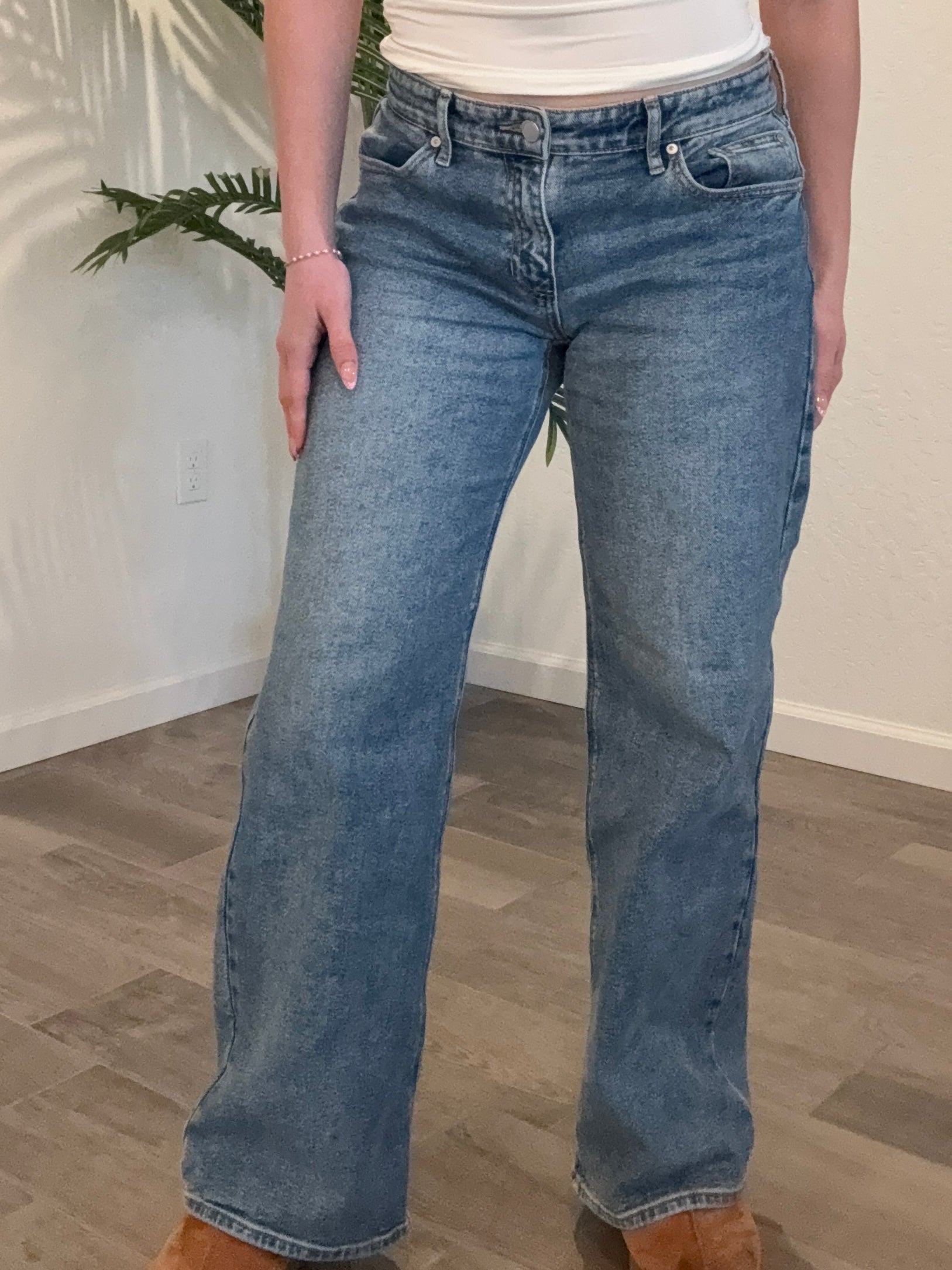 Cherry Bomb Low-Rise Denim Jeans