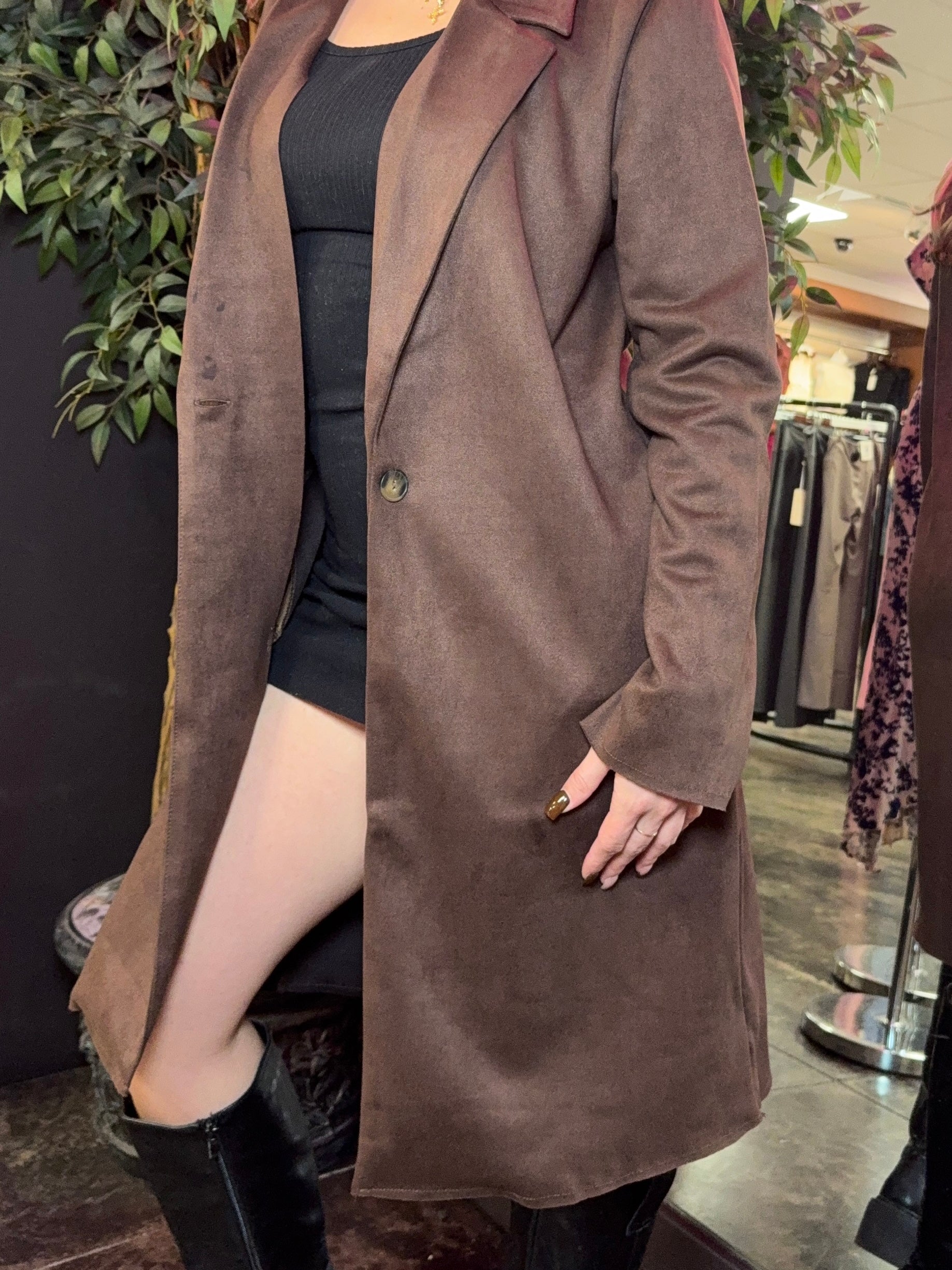 Evie Suede Coat
