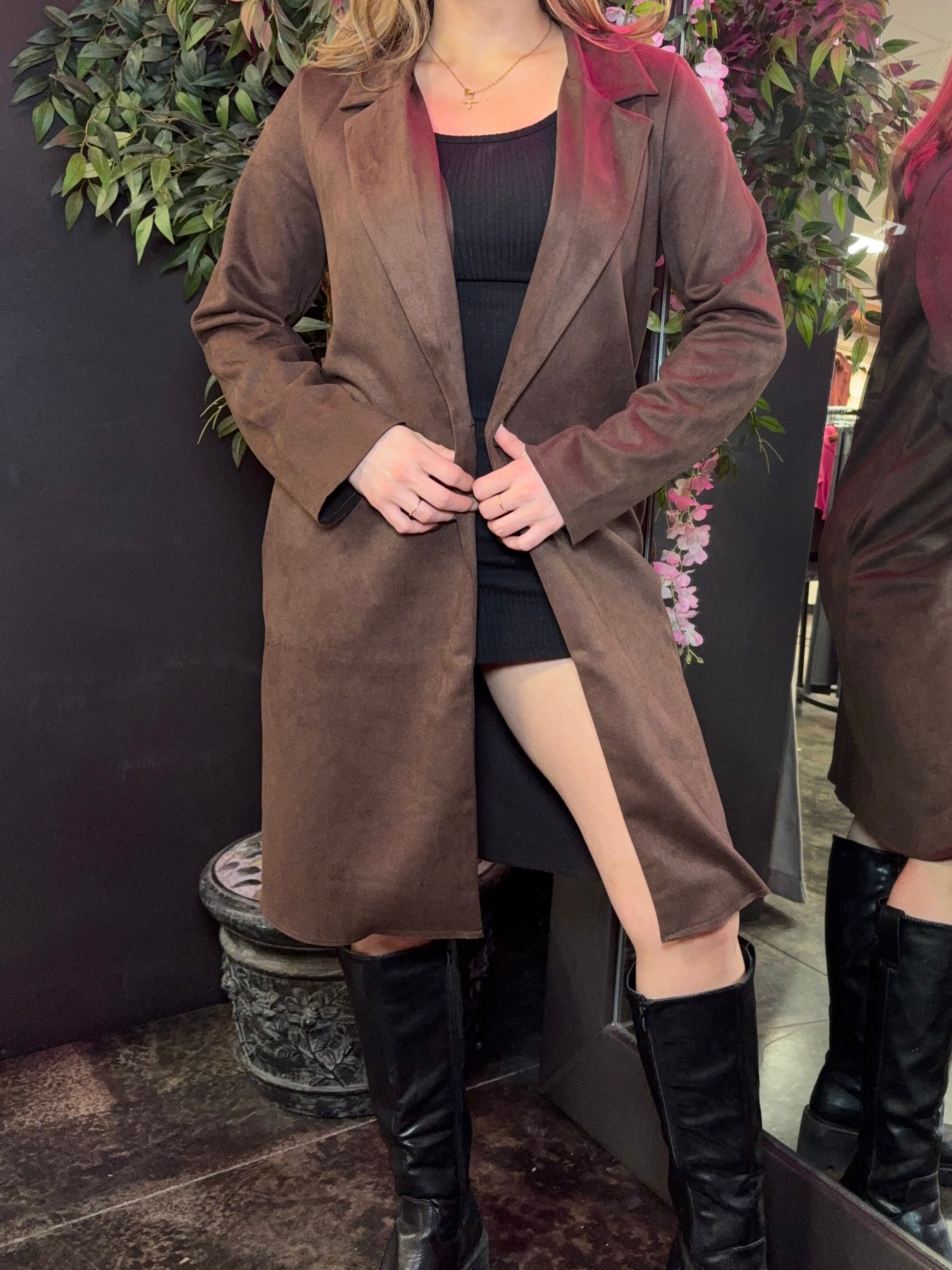 Evie Suede Coat