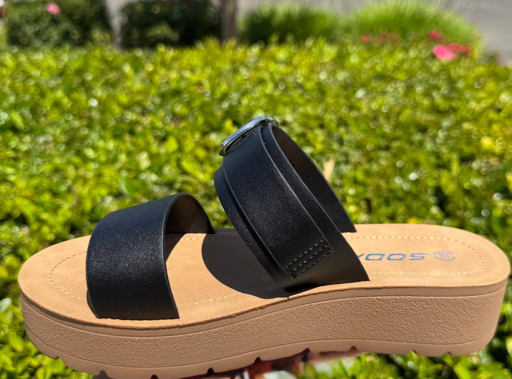 Double Strap Platform Sandal