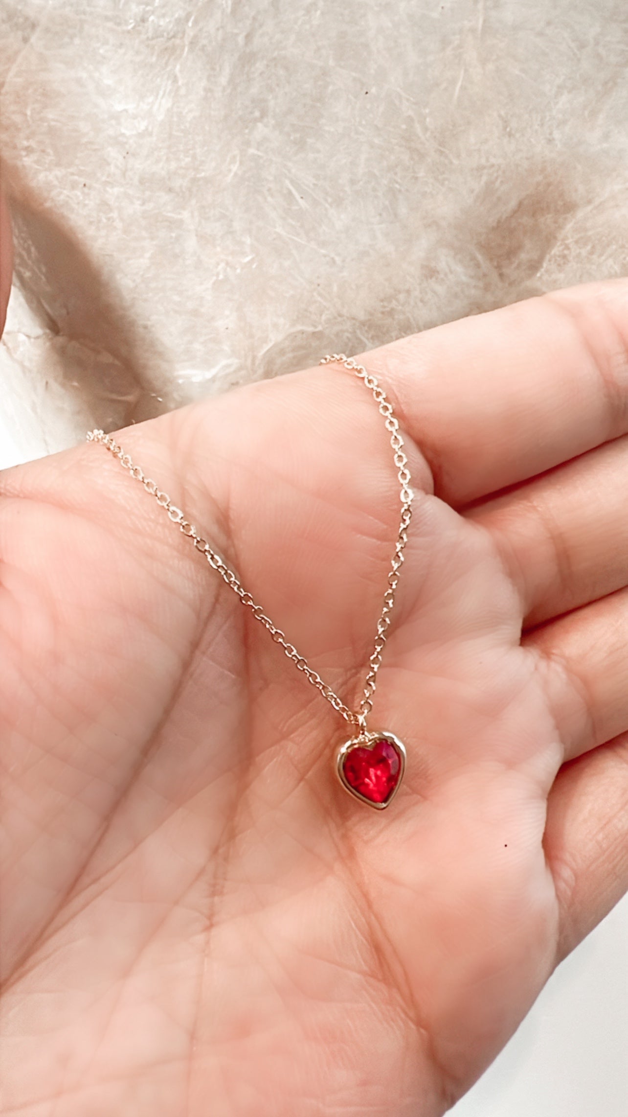 Red Heart Necklace