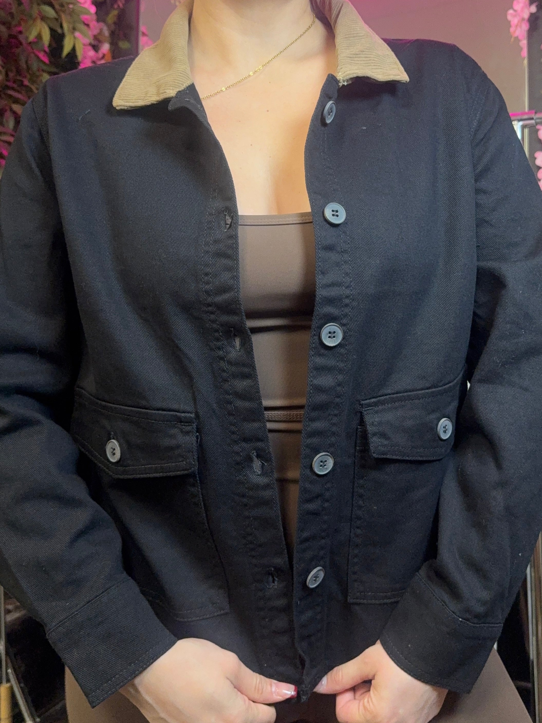 Jackie Black Denim Jacket