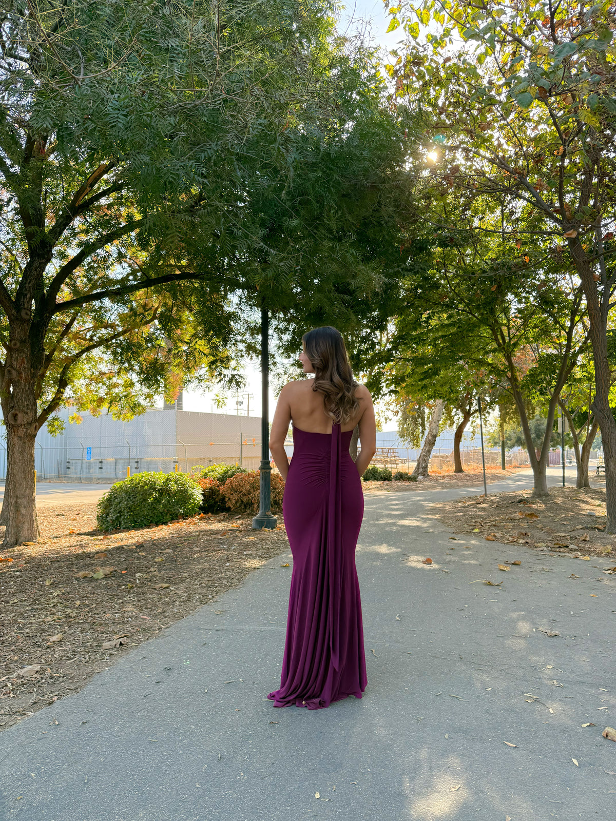CELINE HALTER MAXI DRESS