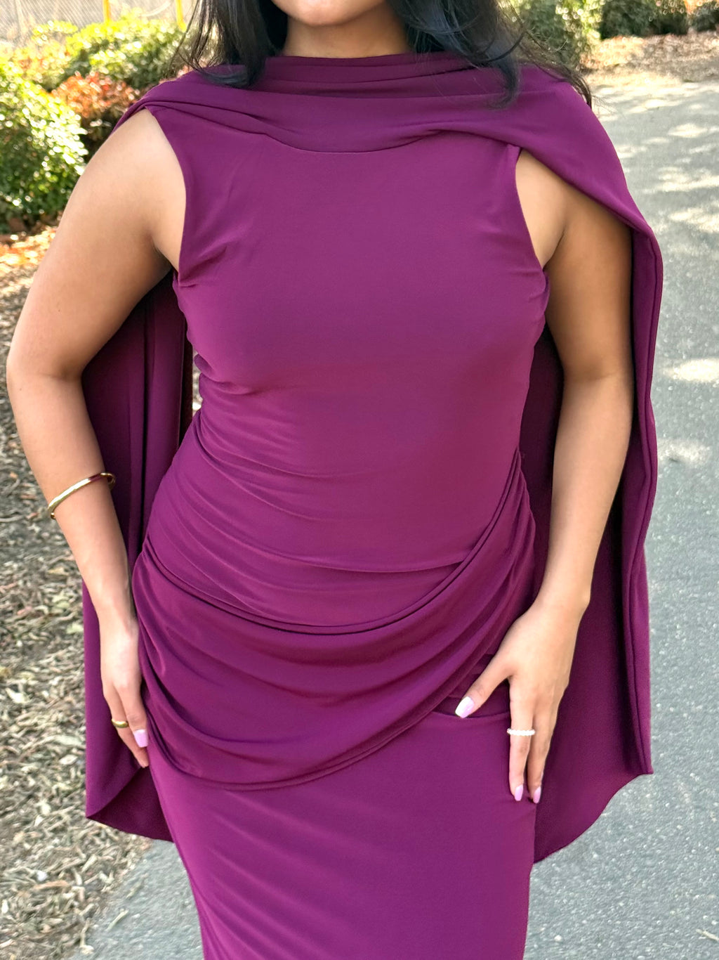 SABRINA HIGH NECK MAXI DRESS