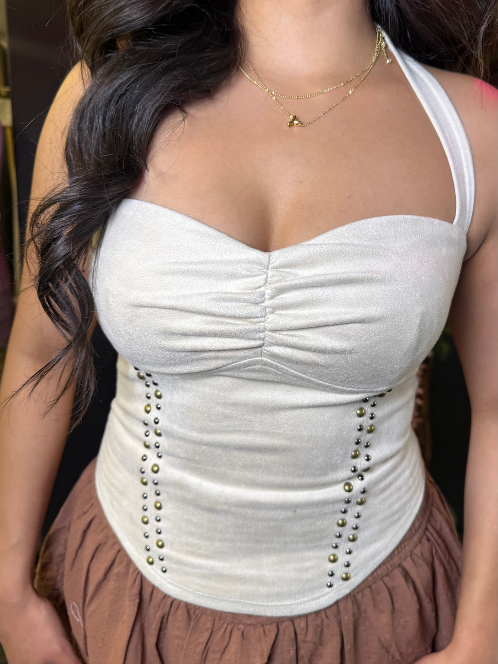 Amber Suede Top