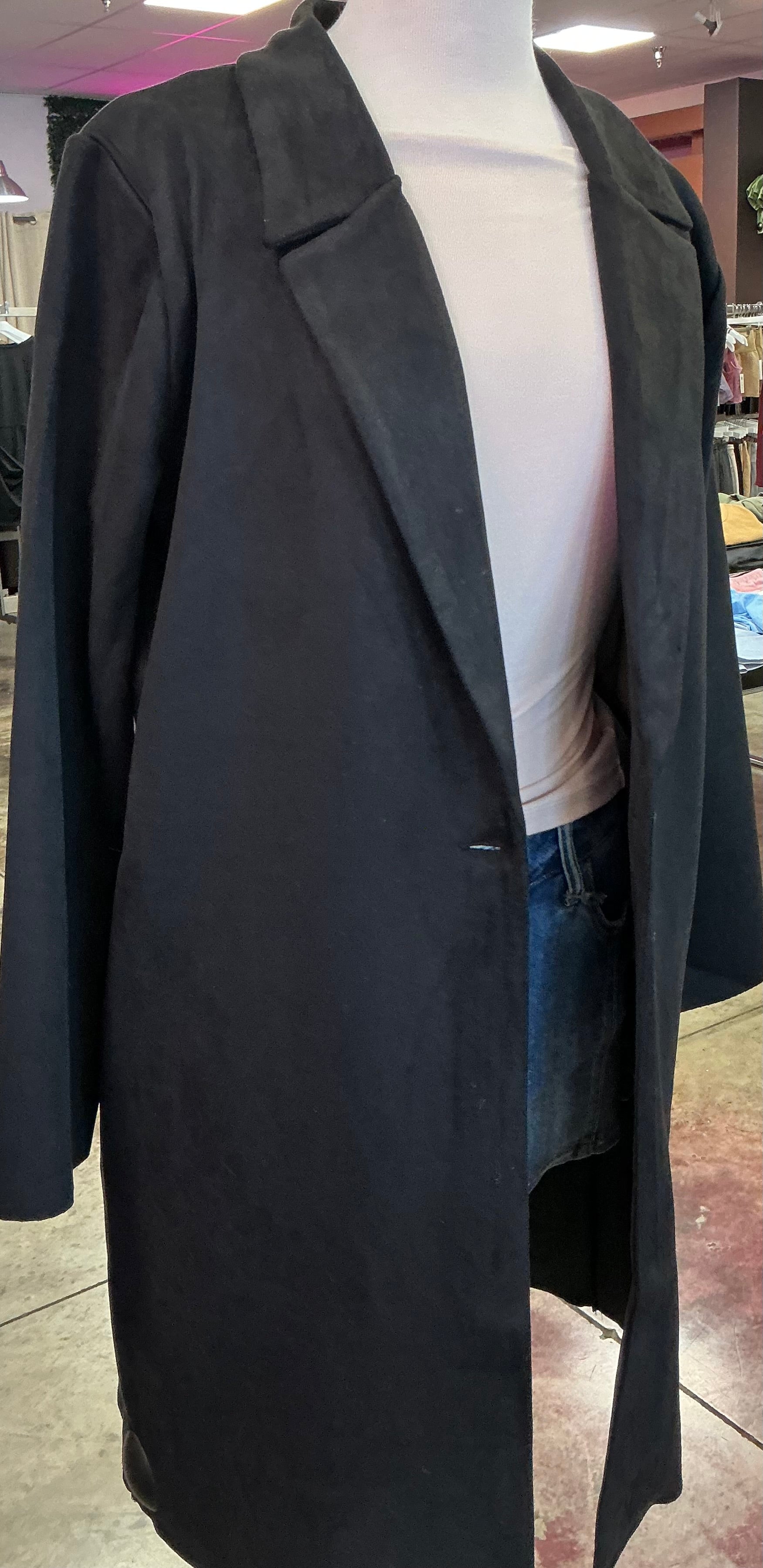 Lizzy Long Suede Coat