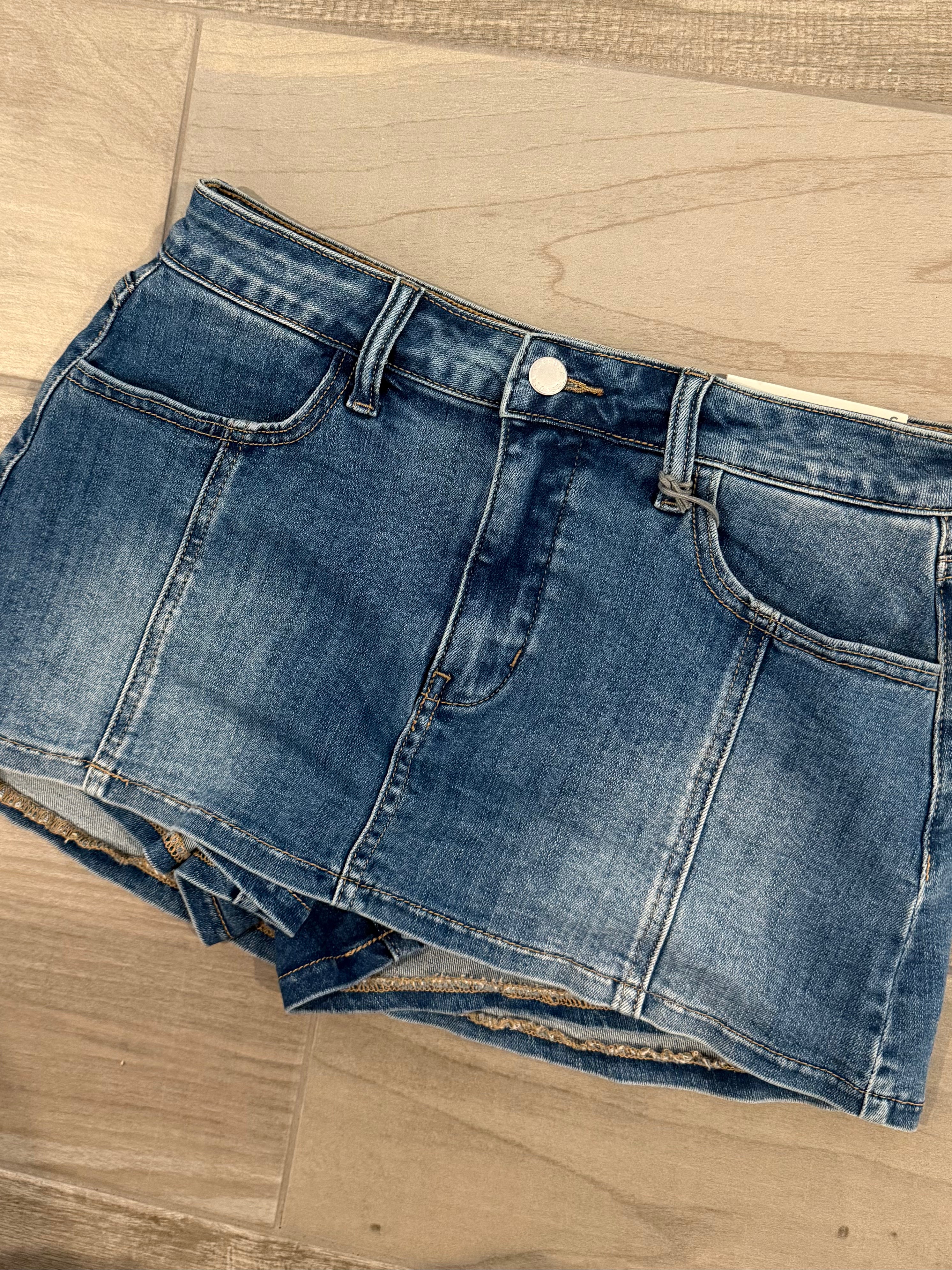 Brit Denim Skirt