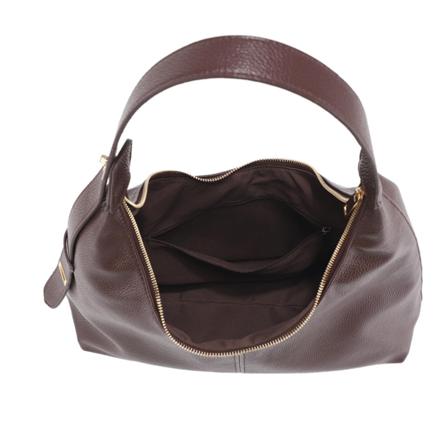 Plain Textured Shoulder Bag