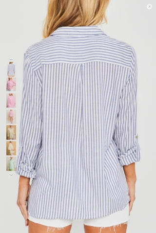 BLUE WAVE BUTTON DOWN