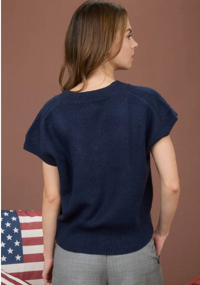 V NECK SHORT SLEEVE