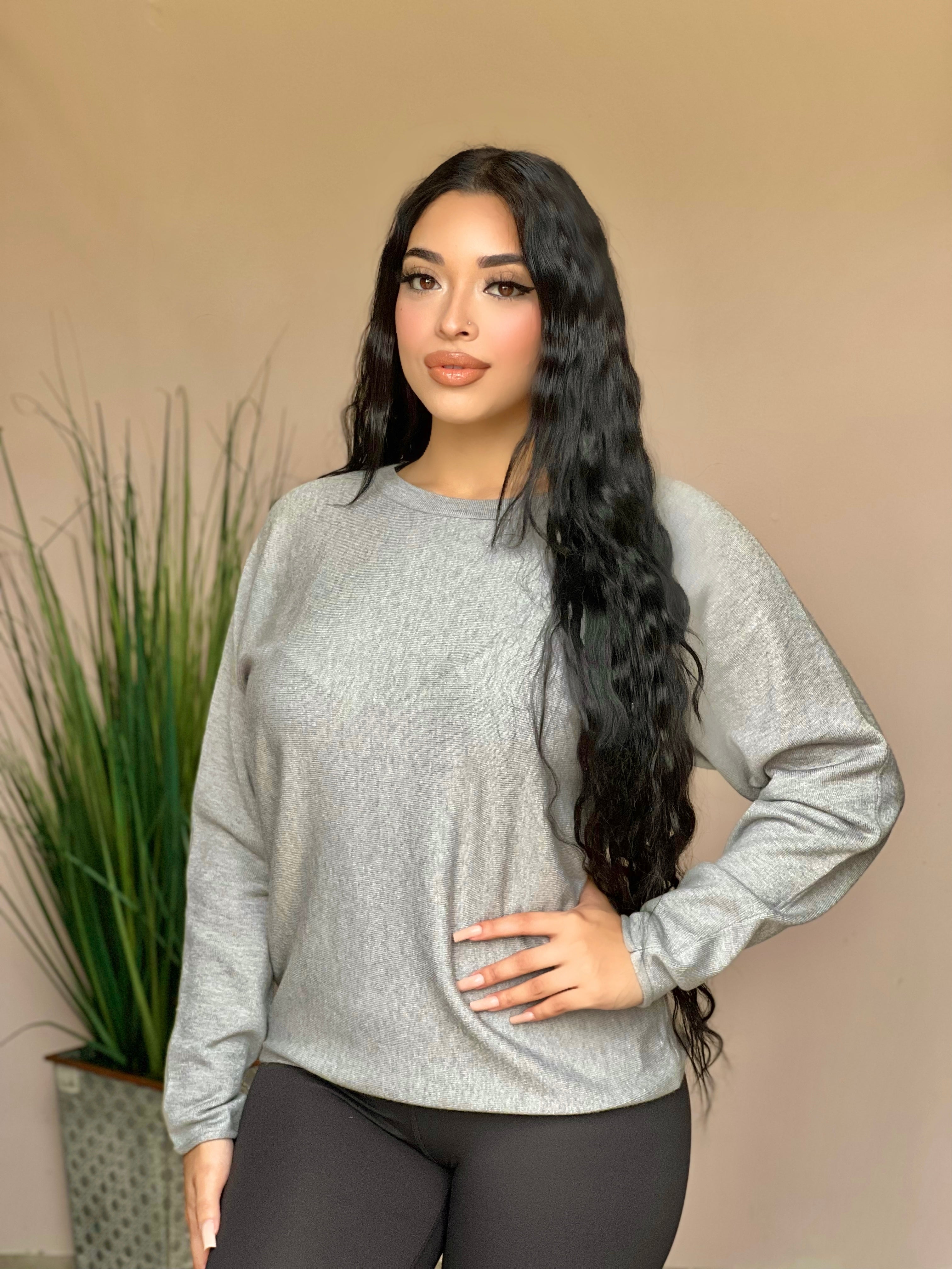 Frances Top* Grey