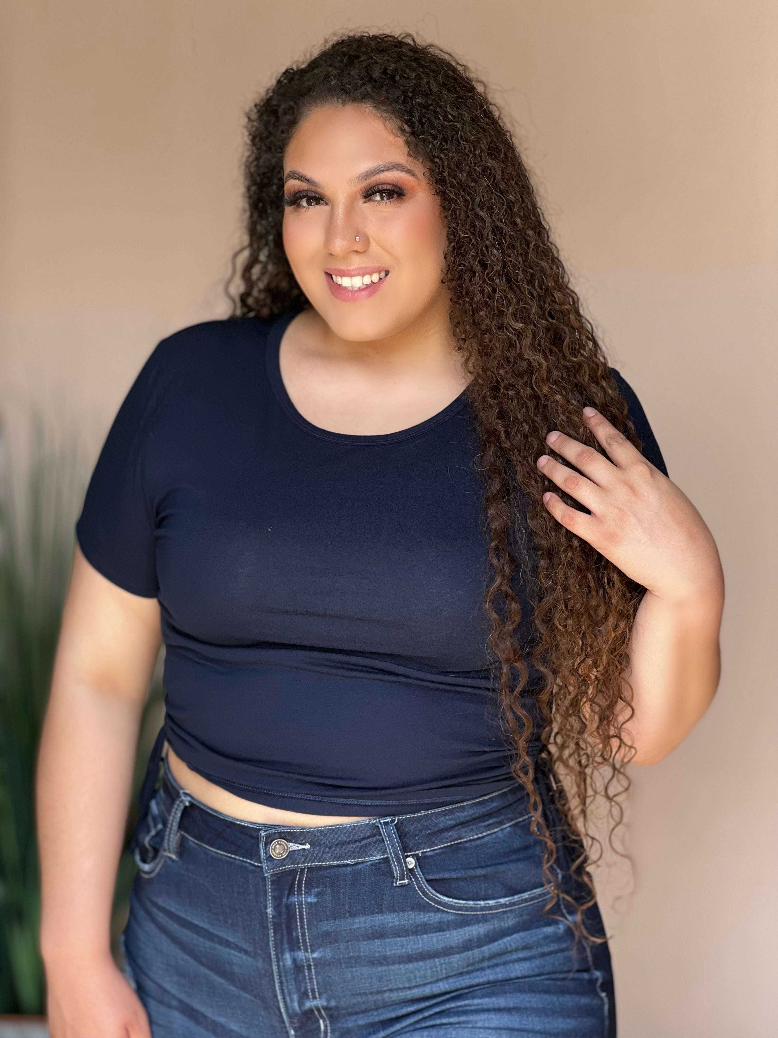 Shanik Top *Navy